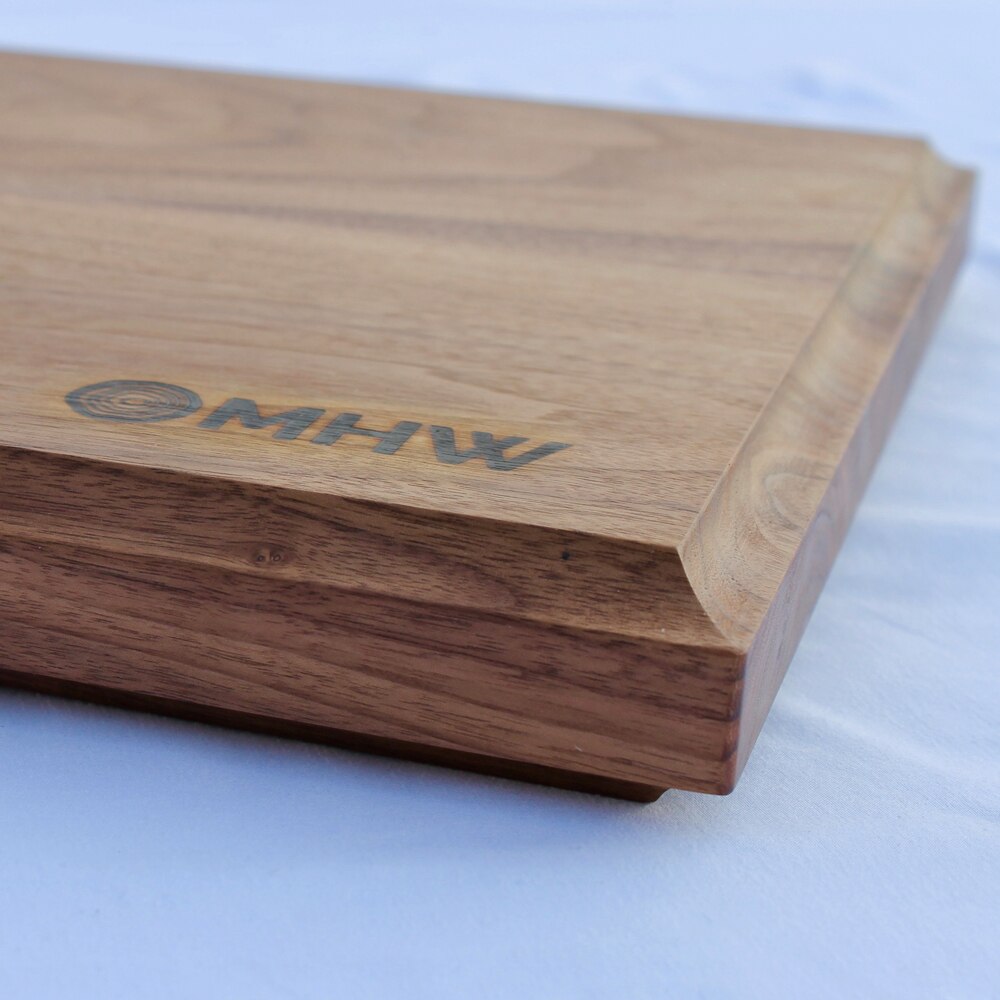 Custom Walnut Wood Cutting Board 14x24 Mahogany House Woodworks 